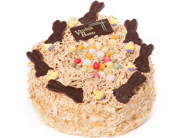 Paasei taart Mokka crème